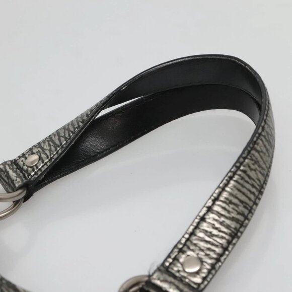 SAINT LAURENT Metropolis Shoulder Bag Leather Silver - Picture 7 of 16